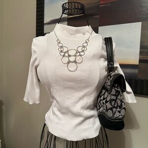 Zara Mocked White Top